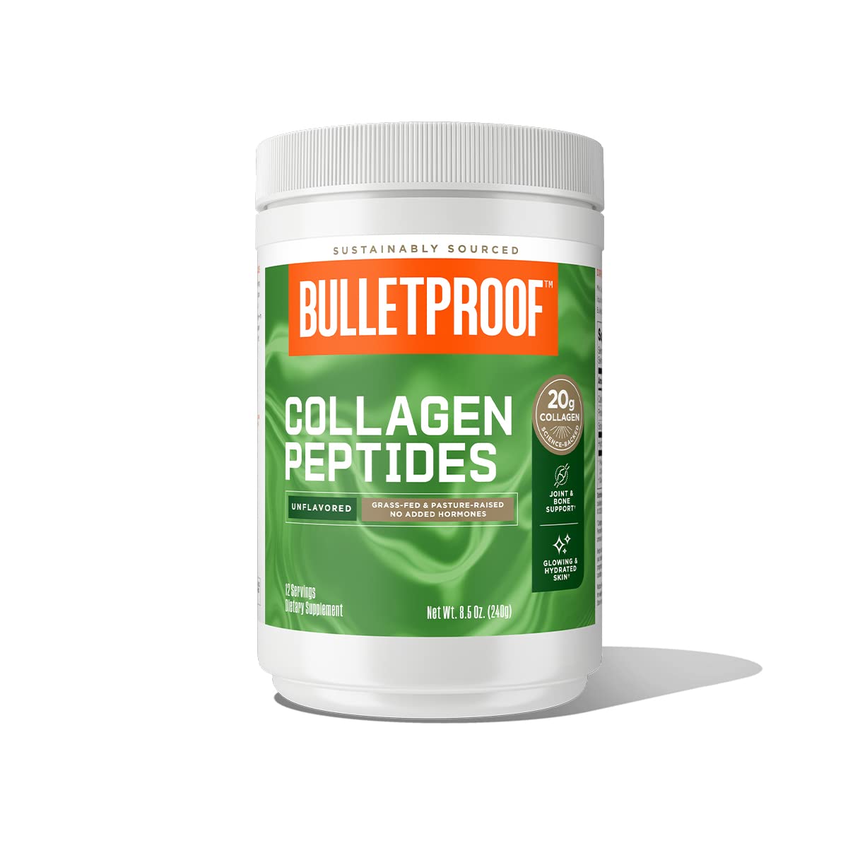 Bulletproof Chocolate Collagen Protein Powder with MCT Oil, 19g Protein, 42.3 Oz, Value Size, Collagen Peptides and Amino Acids for Healthy Skin, Bones and Joints