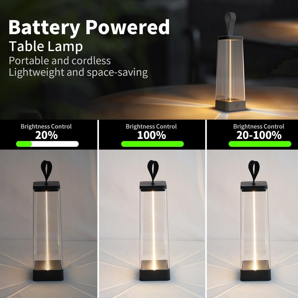 LED Table Lamp, Cordless Touch Lamp with 5 Lighting Mode, Rechargeable Battery LED Desk Lamp, Sleek Design & RGB Mode, Night Light for Living Room, Bedroom, Home Gifts, Outdoor bar