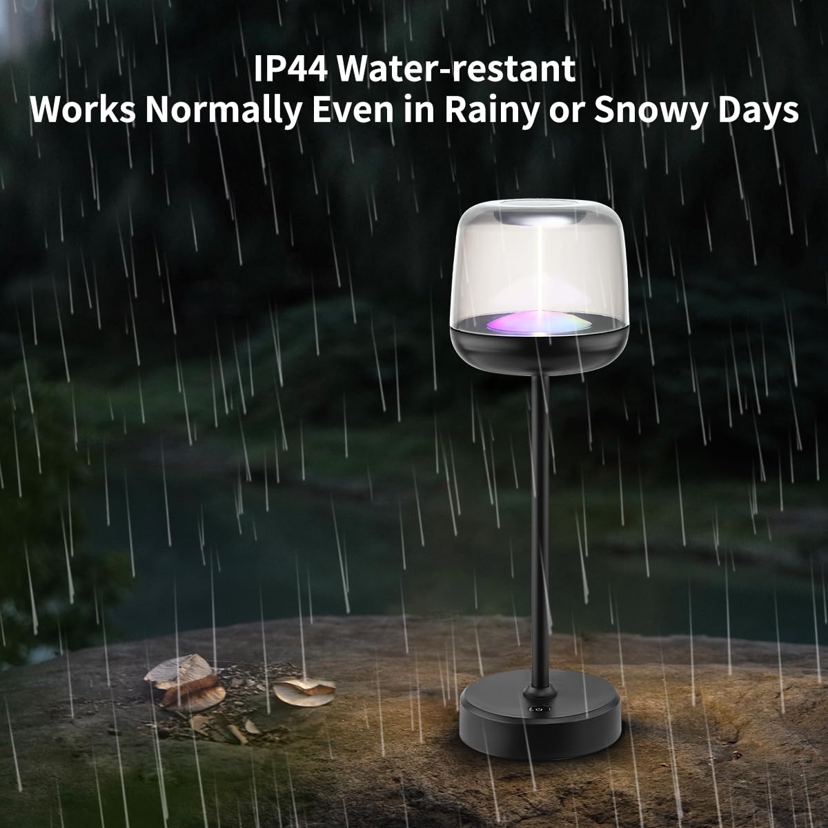 LED Table Lamp, Cordless Touch Lamp with 5 Lighting Mode, Rechargeable Battery LED Desk Lamp, Sleek Design & RGB Mode, Night Light for Living Room, Bedroom, Home Gifts, Outdoor bar