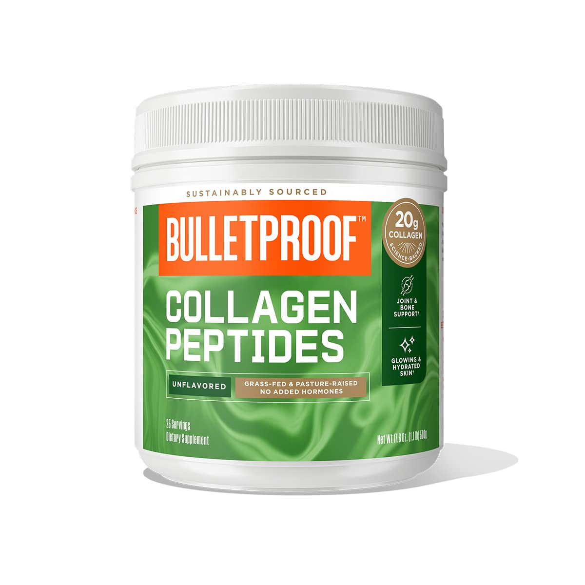 Bulletproof Chocolate Collagen Protein Powder with MCT Oil, 19g Protein, 42.3 Oz, Value Size, Collagen Peptides and Amino Acids for Healthy Skin, Bones and Joints