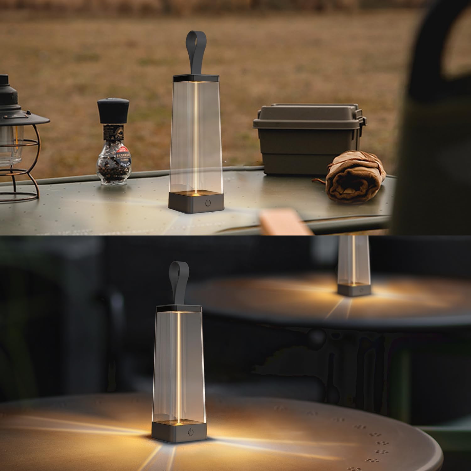 LED Table Lamp, Cordless Touch Lamp with 5 Lighting Mode, Rechargeable Battery LED Desk Lamp, Sleek Design & RGB Mode, Night Light for Living Room, Bedroom, Home Gifts, Outdoor bar
