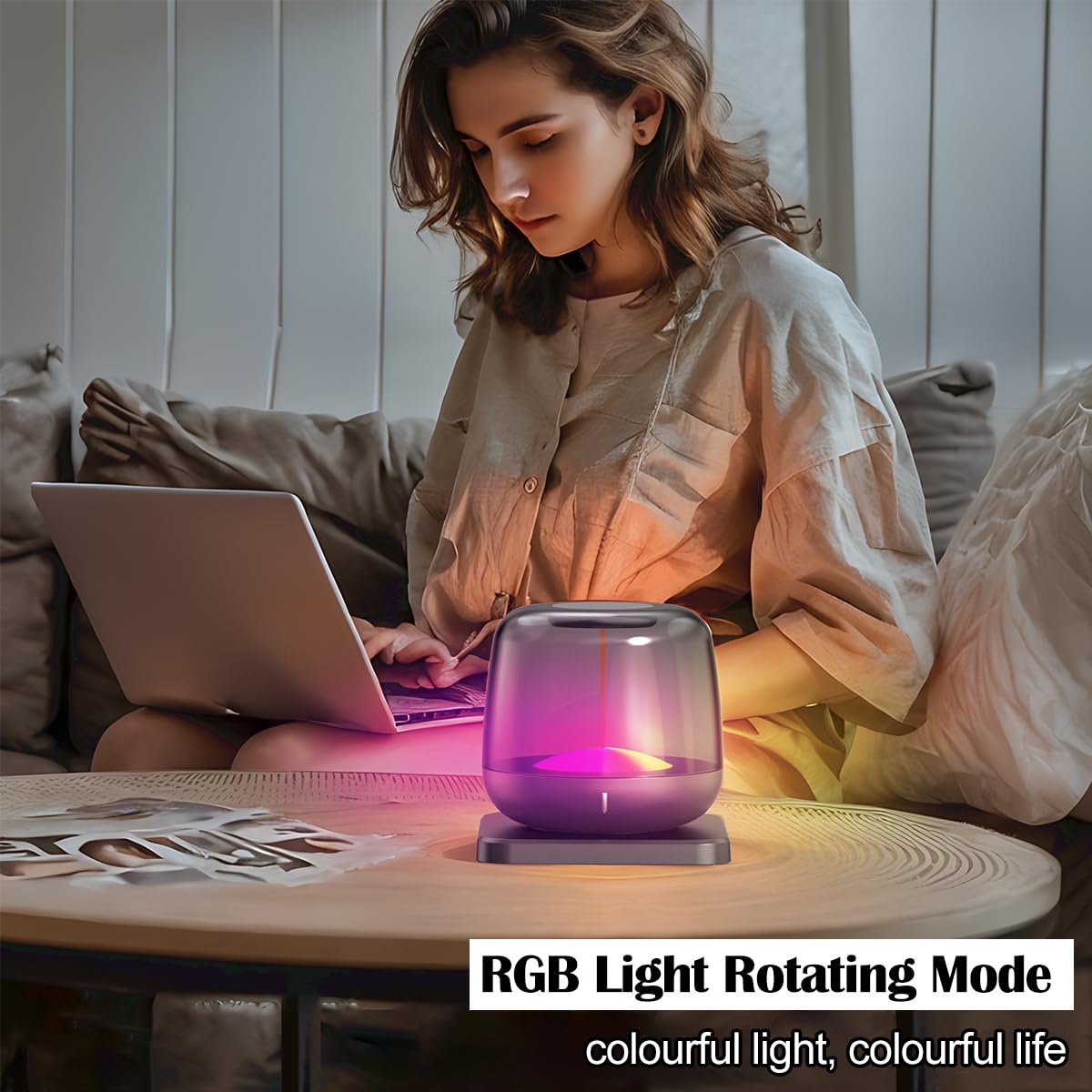 LED Table Lamp, Cordless Touch Lamp with 5 Lighting Mode, Rechargeable Battery LED Desk Lamp, Sleek Design & RGB Mode, Night Light for Living Room, Bedroom, Home Gifts, Outdoor bar
