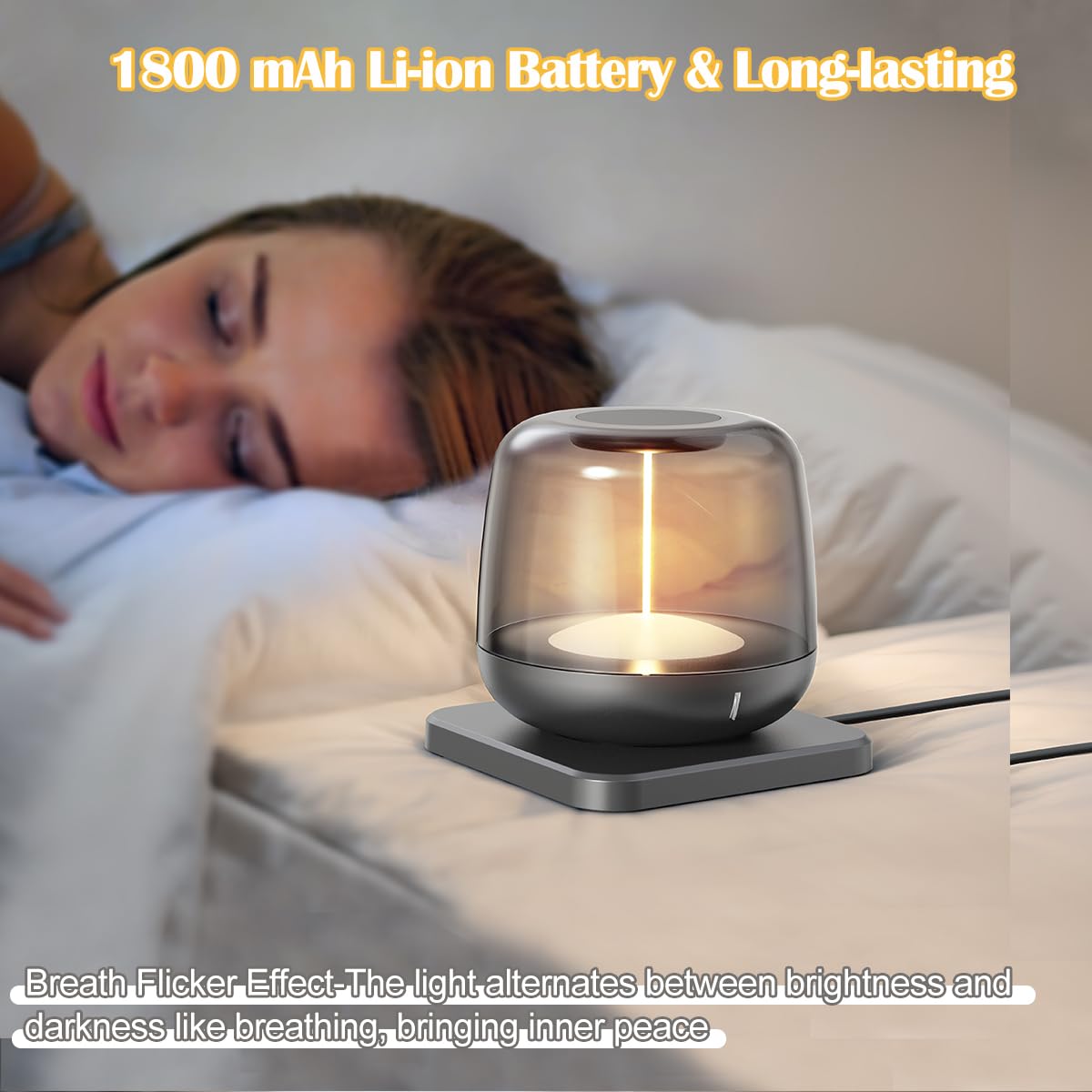 LED Table Lamp, Cordless Touch Lamp with 5 Lighting Mode, Rechargeable Battery LED Desk Lamp, Sleek Design & RGB Mode, Night Light for Living Room, Bedroom, Home Gifts, Outdoor bar