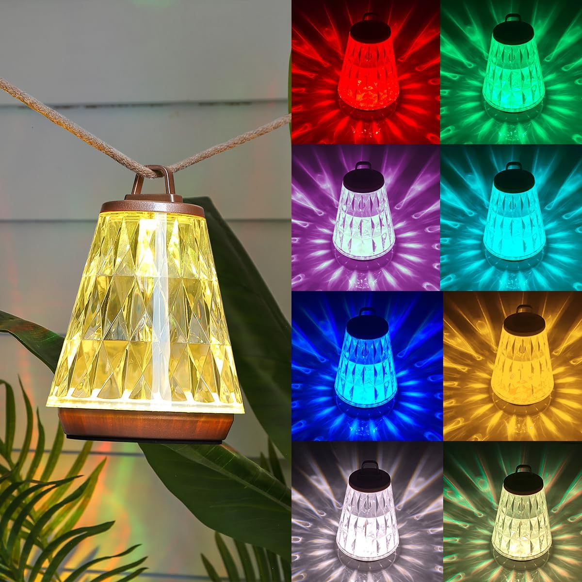 LED Table Lamp, Cordless Touch Lamp with 5 Lighting Mode, Rechargeable Battery LED Desk Lamp, Sleek Design & RGB Mode, Night Light for Living Room, Bedroom, Home Gifts, Outdoor bar