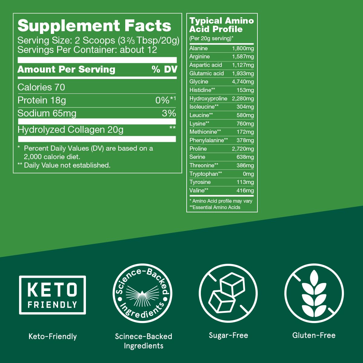 Bulletproof Chocolate Collagen Protein Powder with MCT Oil, 19g Protein, 42.3 Oz, Value Size, Collagen Peptides and Amino Acids for Healthy Skin, Bones and Joints